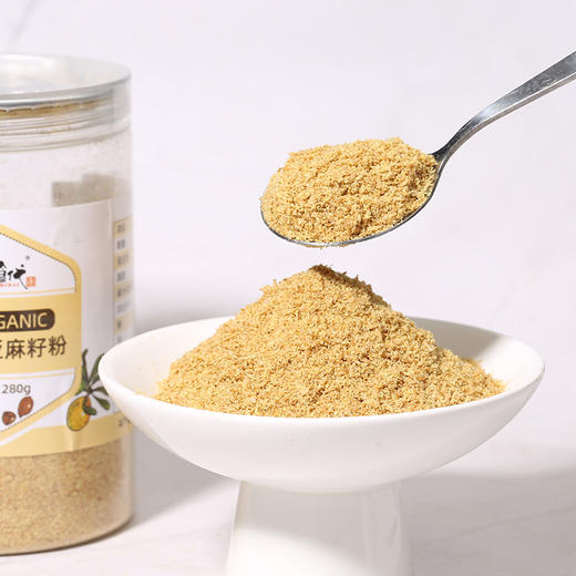 昔日印象熟金色有机亚麻籽粉280g瓶装杂粮高蛋白质高膳食纤维黄金亚麻籽 商品图2