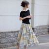 【07/16新品】熙世界波西米亚风套装女夏2025新款天丝T恤复古印花半身裙两件套 商品缩略图4