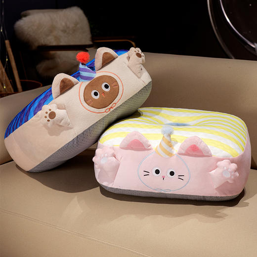 自然醒小手大开冰豆豆水晶绒双面蒲团坐垫懒人地毯坐墩卧室家用地板厚垫子夏QYL 商品图10