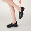 【秋季新款】西村名物2025年秋季新款小圆头舒软低跟防滑深口单鞋薄底乐福鞋T25CM39171 商品缩略图2