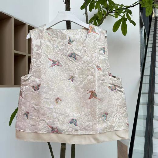 【直播间专属】新中式马甲(25704054-白露） 商品图0