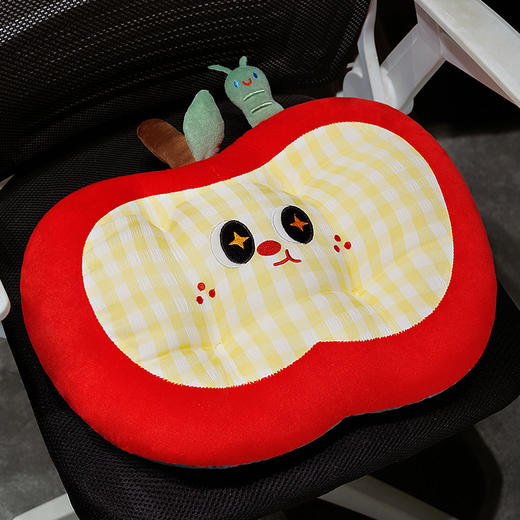 自然醒大眼格纹红苹果蒲团坐垫冰丝蒲团坐墩榻榻米座垫椅子增高垫子QYL 商品图9