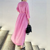 壁虎瑜伽【2507QZ383】提色粉苎麻连衣裙【5天发货】 商品缩略图3