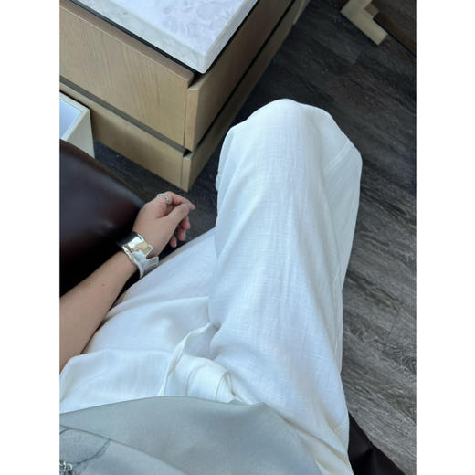 2507305     2色 亚麻抽绳裤 商品图7