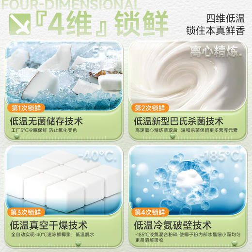 【南国纯椰子粉】 低温研磨工艺 保留椰子风味与营养 不添加蔗糖与香精 商品图7