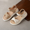 【夏季新款】西村名物2025年夏季新款舒软平底系扣运动凉鞋沙滩凉鞋T25BG20801 商品缩略图2