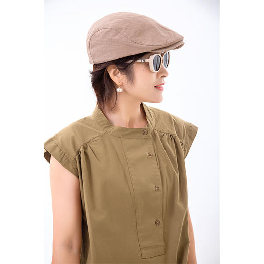 文艺亚麻前进帽 商品图1