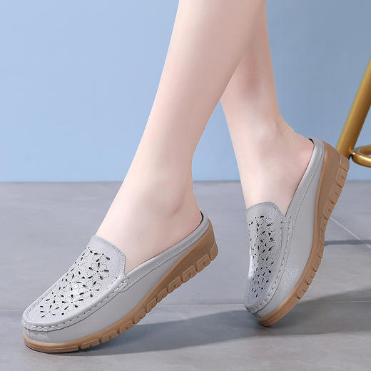 泉州 花瓣花纹镂空 高跟半托女鞋（尺寸偏小，拍大一码） 商品图1