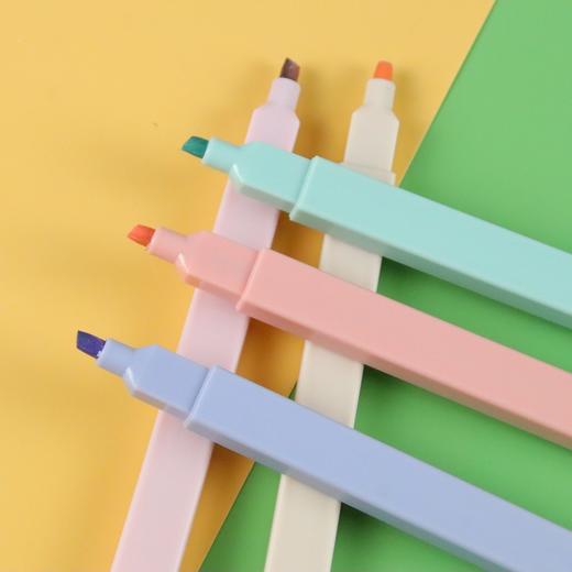 散装彩杆莫兰迪英光笔马卡龙护眼色莹光笔彩色手账笔划标记笔 1支 商品图2