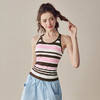 跃牌【美西西系列】2025新款韩版条纹针织工字美背带胸垫健身瑜伽背心BX-2516-23-26-主 商品缩略图3