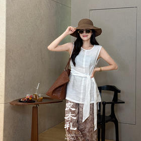 良木礼苎麻背心（系带）（66826）