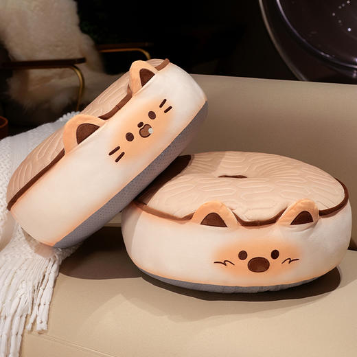 自然醒黄油饼干乳胶双面蒲团坐垫懒人榻榻米坐墩卧室家用地板透气屁垫QYL 商品图10