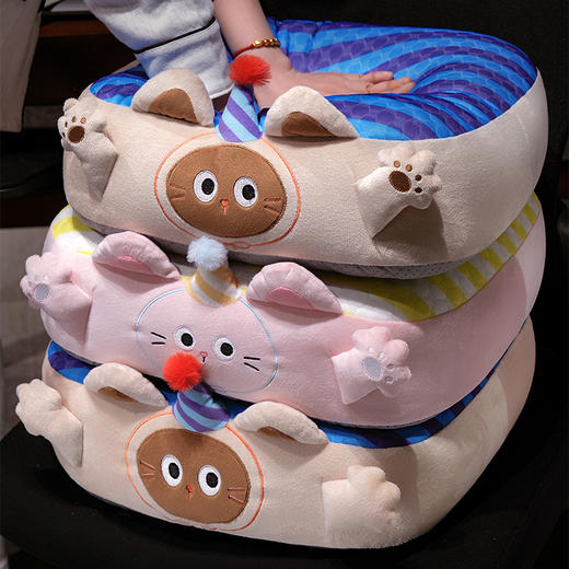 自然醒小手大开冰豆豆水晶绒双面蒲团坐垫懒人地毯坐墩卧室家用地板厚垫子夏QYL 商品图13