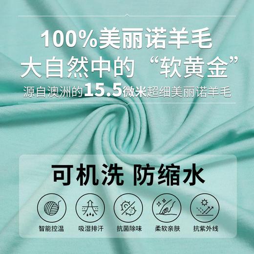 【专注澳洲美利奴羊毛】迷失的羊 16.5微米美利奴短袖 商品图6
