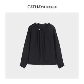 凯喜雅 中式圆领上衣 100%桑蚕丝