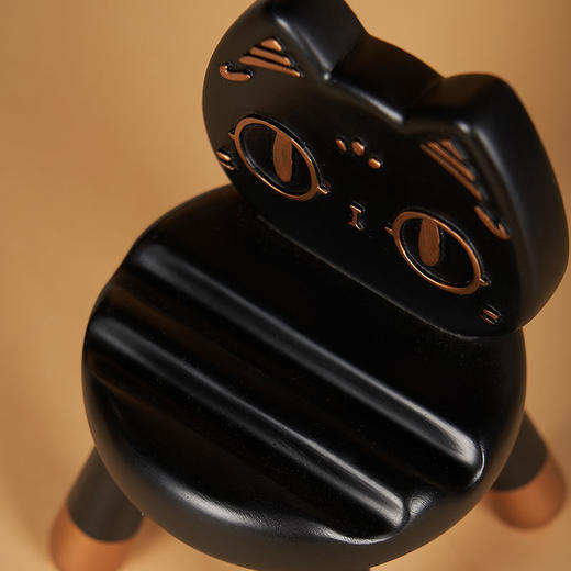 大英博物馆巴斯特萌猫手机支架桌面小板凳2025新款小椅子小巧便携可爱 商品图3