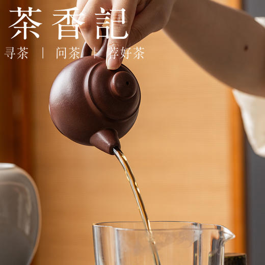 茶香记龙山底槽青泥嘏拙具轮珠紫砂壶泡茶壶100ml宜兴茶具主泡器 商品图3