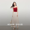 【周末秒杀】熙世界2025新款复古港风串珠肩带背心女夏季内搭红色无袖吊带上衣 商品缩略图2