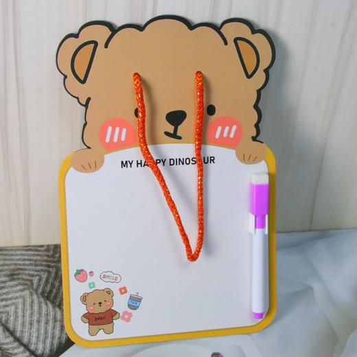 卡通白板创意文具用品学生涂鸦画板家用留言板反复可擦练字板 商品图5