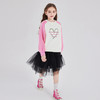 笛莎Deesha 童装女童卫衣2025秋新款女童撞色爱心印花卫衣 商品缩略图2
