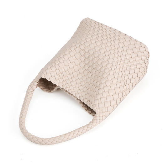 西村名物2025新品时尚设计感编织女包休闲托特包大容量百搭单肩手提包X35CB30681 商品图4