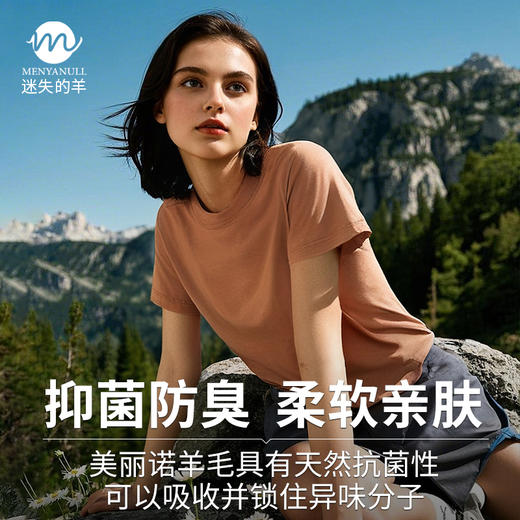 【专注澳洲美利奴羊毛】迷失的羊 16.5微米美利奴短袖 商品图2