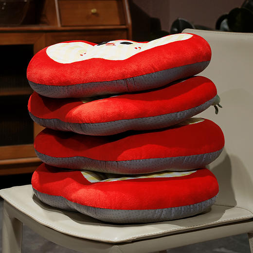 自然醒大眼格纹红苹果蒲团坐垫冰丝蒲团坐墩榻榻米座垫椅子增高垫子QYL 商品图8