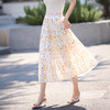【专属特价】熙世界法式褶皱方领碎花连衣裙女2025夏日新款气质特别漂亮掐腰裙 商品缩略图3