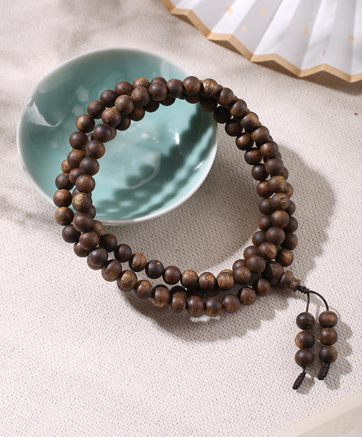 【沉香溯源】棋楠多圈手串5mm/6mm/8mm  BCQN401/BCQN372  （特殊商品请在收货之后48小时内申请退换货，过期不予处理！！！） 商品图5