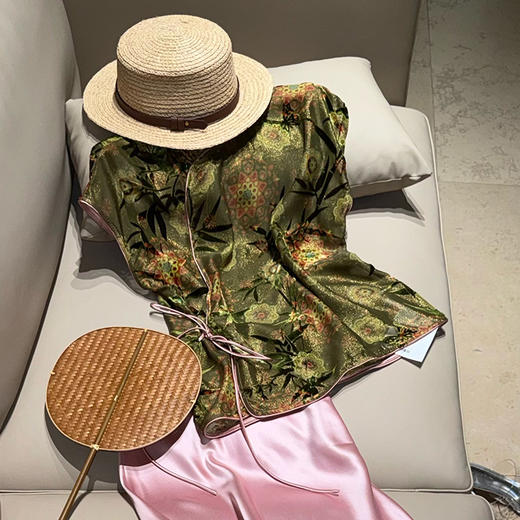 【预售7天】良木礼真丝上衣（2634-1） 商品图3