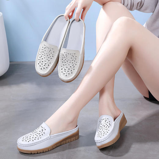 泉州 花瓣花纹镂空 高跟半托女鞋（尺寸偏小，拍大一码） 商品图3