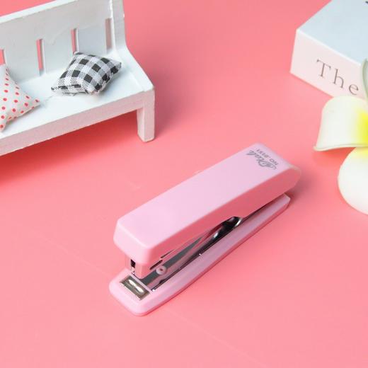 马卡龙色系10号订书机高颜值莫兰迪订书器办公用品装订机带起钉器 1个 商品图5