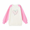 笛莎Deesha 童装女童卫衣2025秋新款女童撞色爱心印花卫衣 商品缩略图4