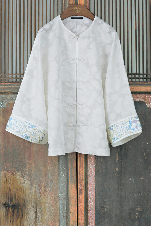 盛唐牡丹大师系列| 手绣西厢花罗外套 商品图0