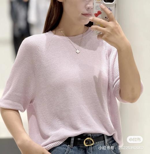 重磅推荐  ic真丝亚麻短袖罩衫   夏日必备   丝麻五分袖针织衫 商品图1