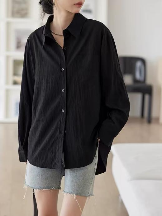 【新品推荐】吉妮品牌-039G中长简约薄款衬衫防晒外套-喜出 商品图1