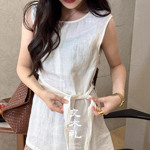 良木礼苎麻背心（系带）（66826） 商品图4