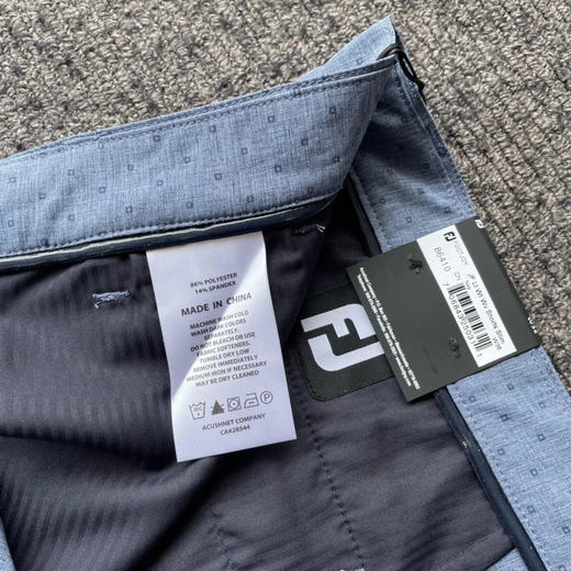 原单正品FJ 高尔夫休闲短裤，只有浅蓝36，浅灰38 42，深灰40各几件，欧码。 商品图7