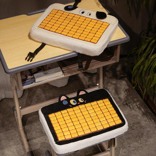自然醒大眼仔系列加厚麻将席海绵坐垫夏季学生教室专用屁股垫凳子椅子垫子QYL 商品图9