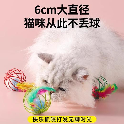 猫玩具球幼猫老鼠自嗨解闷神器小猫猫的笼中鼠1个(颜色随机) 商品图3