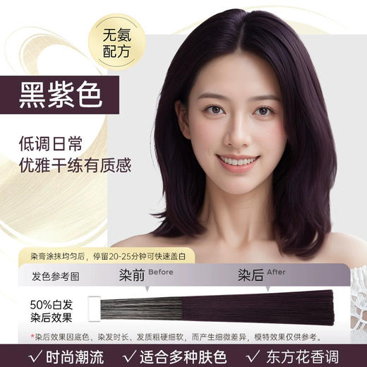 【让染发像洗头一样简单~】OKCS轻松染啫喱瓶装 盖白不沾头皮流行色 自己在家染 中老年染发剂-QA 商品图8