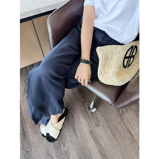 2507305     2色 亚麻抽绳裤 商品图9