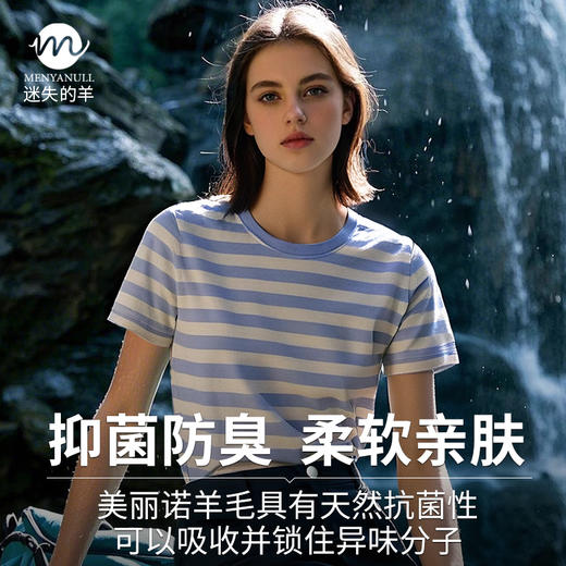 【专注澳洲美利奴羊毛】迷失的羊 16.5微米美利奴短袖 商品图4
