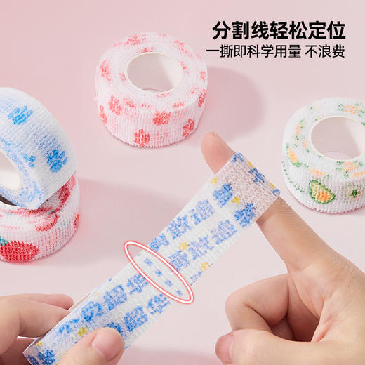猫太子护指绷带小学生写字防磨手防茧高颜值缠手指绷带自粘无痕保护套儿童学习护手贴手指套指关节保护套绑带 商品图2