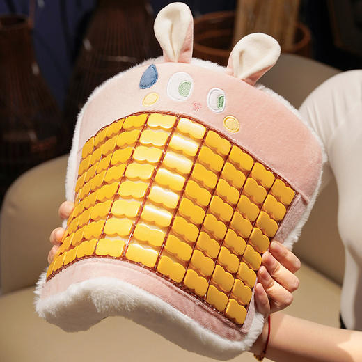 自然醒大眼仔系列加厚麻将席海绵坐垫夏季学生教室专用屁股垫凳子椅子垫子QYL 商品图13