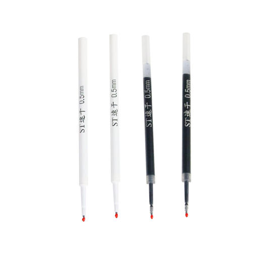 速干ST头0.5mm黑色笔芯/支 按动笔通用替芯中性笔配件替换芯学生文具刷题笔笔芯 商品图5