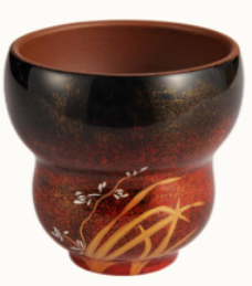 大漆葫芦小杯 兰花