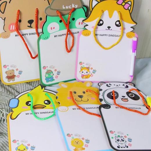 卡通白板创意文具用品学生涂鸦画板家用留言板反复可擦练字板 商品图0