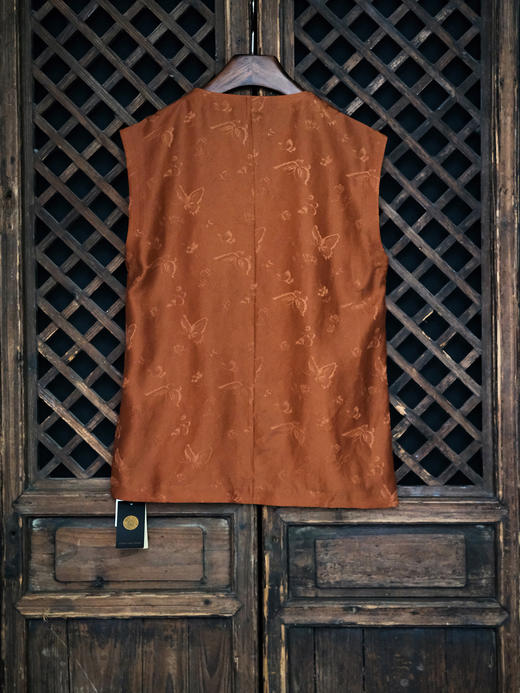 盛唐牡丹| 红云纱圆领上衣 商品图5