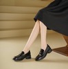 【秋季新款】西村名物2025年秋季新款小圆通头舒软粗跟防滑低跟深口单鞋乐福鞋T25CM38861 商品缩略图0